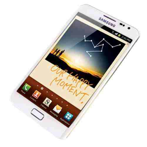Samsung Galaxy Note in white now available at Clove