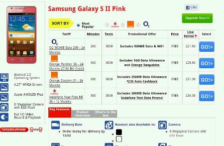Galaxy S2   Get in the pink