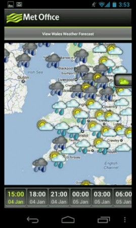 The Met Office Weather Application finally appears on Android
