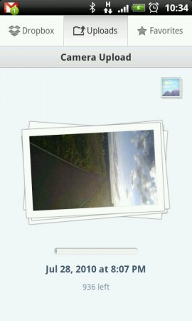 Dropbox Android beta 2.0.9   auto photo upload