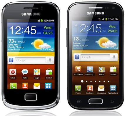 Samsung Ace 2 and Mini 2 also T Mobile bound