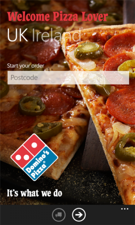 Dominos Pizza app now available on Windows Phone