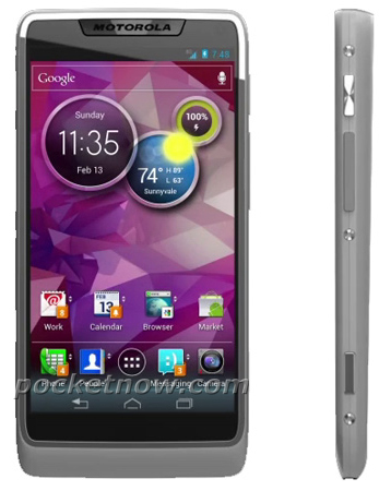 Moto Intel Atom Android 4.0 phone rendered