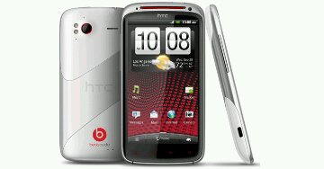 White HTC Sensation XE ready to grab