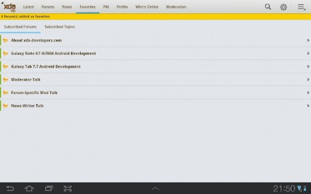 XDA Premium HD app released on the Android Market