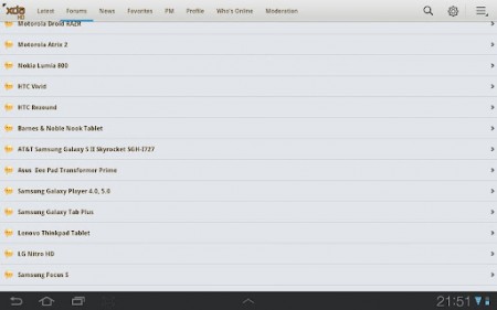 XDA Premium HD app released on the Android Market