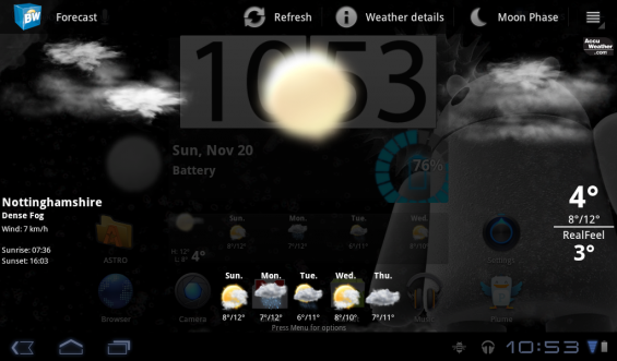 Acer Iconi Weather