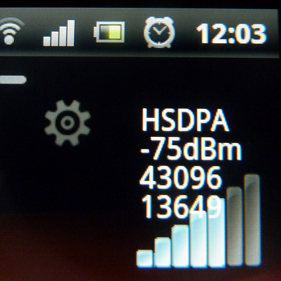 SE Xperia pro   display close up