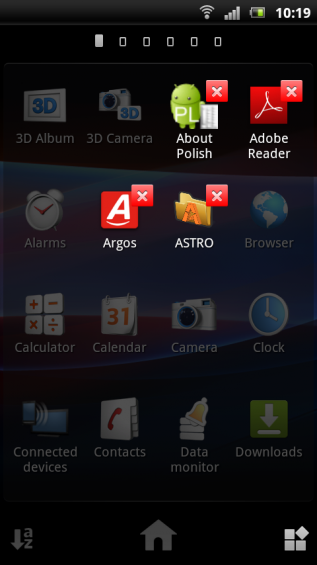 SE Xperia pro screenshot   launcher 2