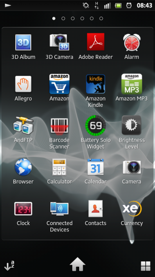 SXS screenshot app drawer