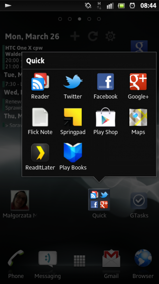 SXS screenshot homescreen folder