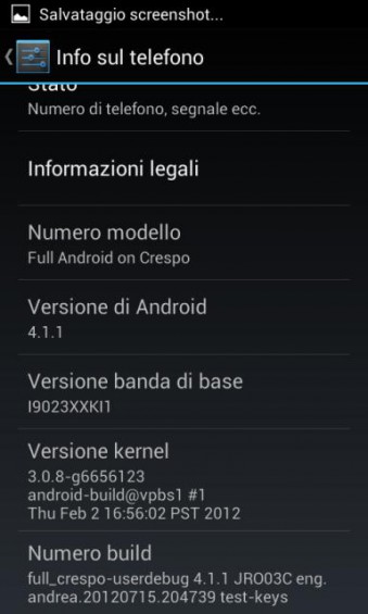 AOSP Jelly Bean Android 4.1.1 Nexus S
