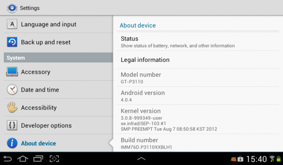 Samsung Galaxy Tab 2 7.0 Update