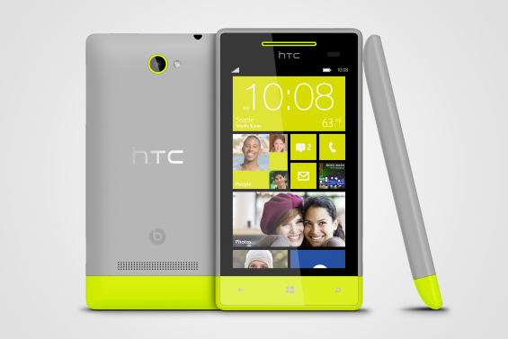 WP 8S by HTC High Rise Grey 3views