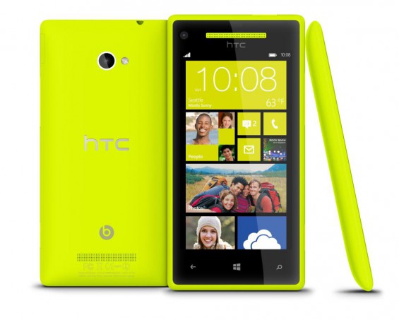 Windows Phone 8X by HTC Limelight Yellow