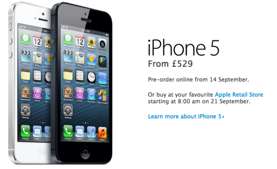 iPhone 5 price