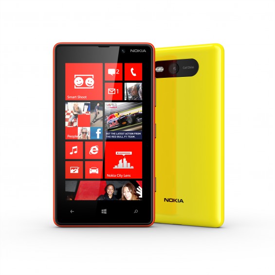 nokia lumia 820 red and yellow