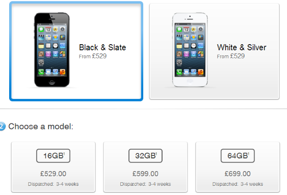 iphone 5 availability