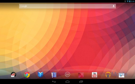 nexus 10 homescreen