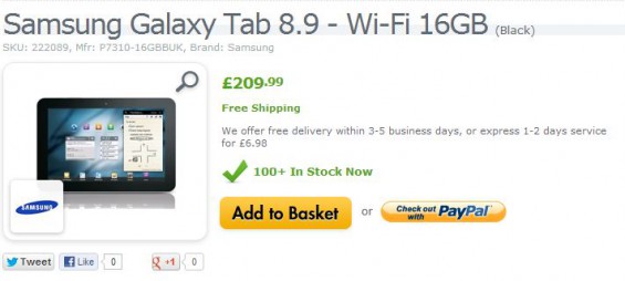 wifi galaxy tab89