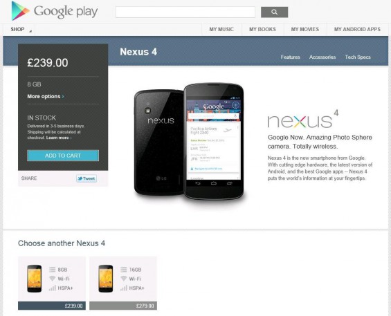 Nexus 4 to buy