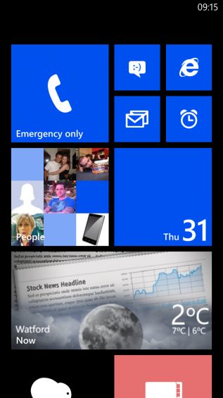 Live tiles