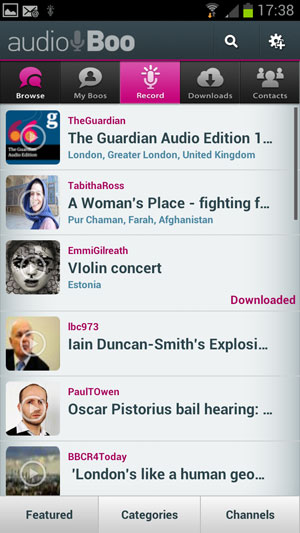 Audioboo for Android