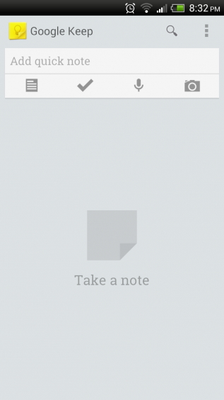 Blank Google Keep