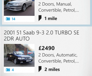 Auto Trader windows Phone App