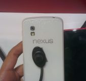 White Nexus 4 on display in Dubai   pictures, video and an apology