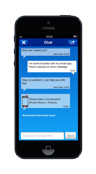 ios screen chat