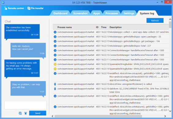 qs system log