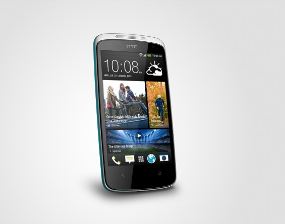 Desire 500 blue Perspective Left HiRGB Render