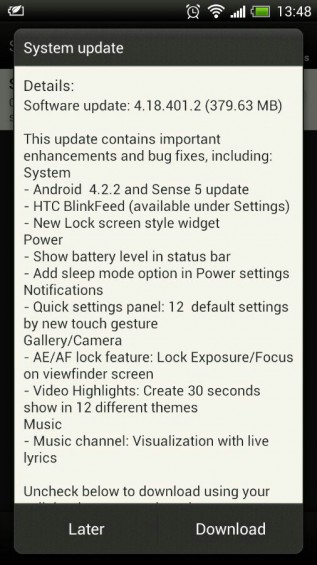 One X 4.2.2 update