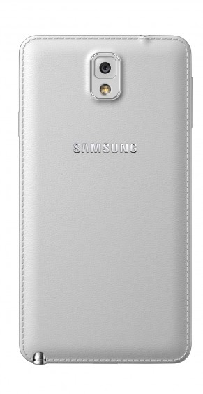 Galxy Note3 003 back Classic White