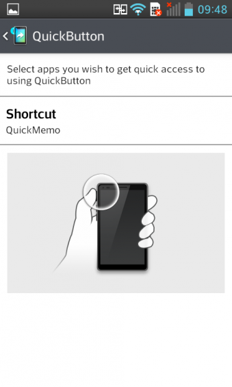 LG L7 Quick Button Settings