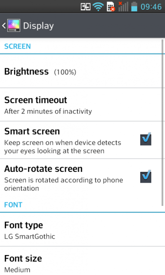 LG L7 Smart Screen