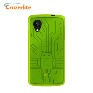 cruzerlite bugdroid circuit case for google nexus 5 green p41624 300