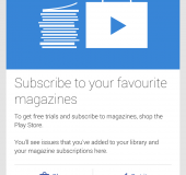 Goodbye Google Currents, magazines....Hello Google Play Newsstand