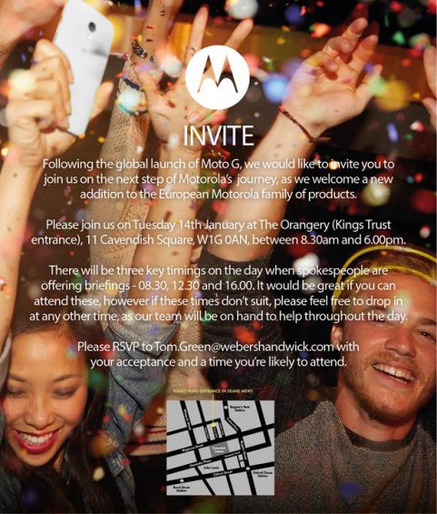 motorola  london event invite