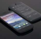 Read texts on your backside with a dual screen on the Yotaphone