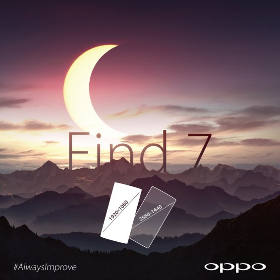 Oppo Find 7 Teaser 1080p and 2K