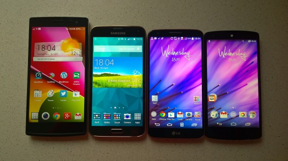 Samsung Galaxy S5 Comparison