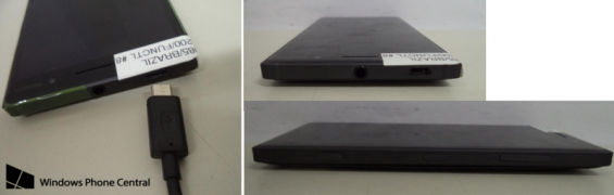 Lumia 830 Anatel sides USB