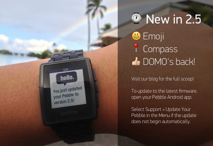 Pebble Firmware  2.5 2