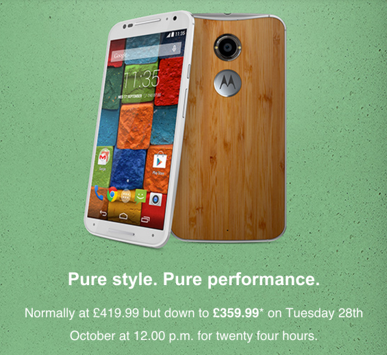 moto x one day sale