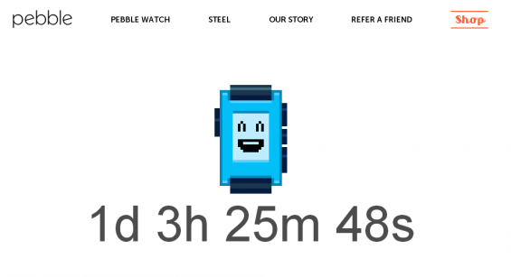 Pebble countdown