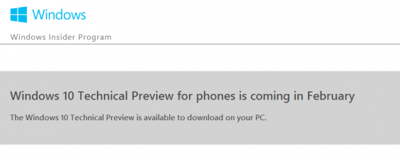 Windows 10 for phones