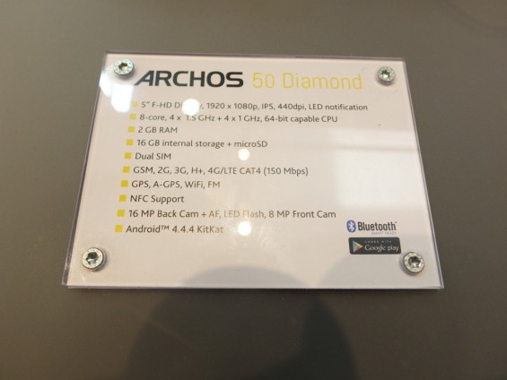 Archos 50 Diamond Pic1