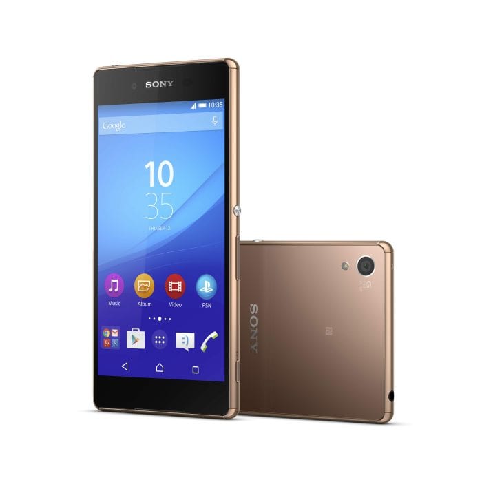 Xperia Z3+ Copper front side